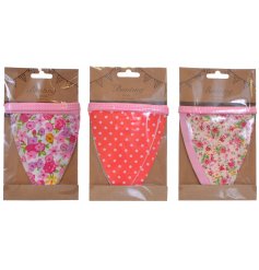 Spotted Floral Flag Bunting
